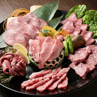 焼肉食べ飲み 道産和牛・牛タン付き上焼肉コース8,000円(税込)