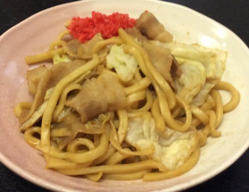 Kyushu soy sauce fried udon