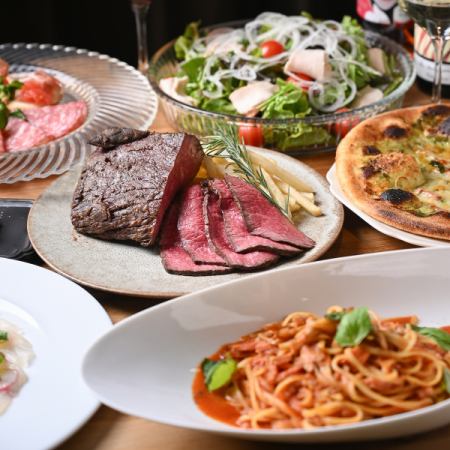 [Sunday-Thursday only, up to 8 people] 6 dishes including seared Wagyu beef carpaccio for 5,000 yen (includes 90 minutes of all-you-can-drink)