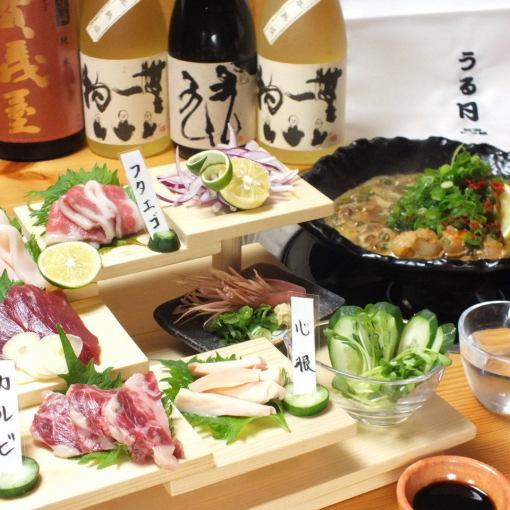 120 minutes of all-you-can-drink included ◆ Luxury course [10 dishes including seafood/motsu nabe etc. 8,500 yen → 7,500 yen course]