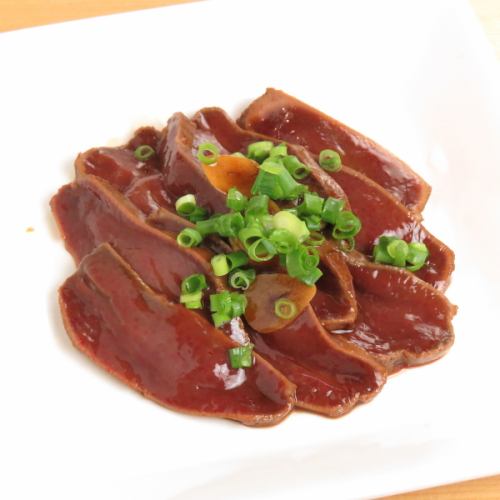 Fresh liver marinated in soy sauce