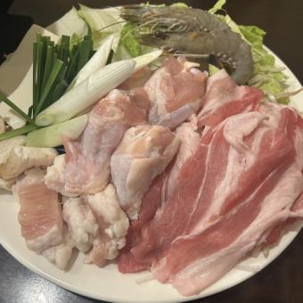 【火锅套餐】6道菜,共3000日元(含税)