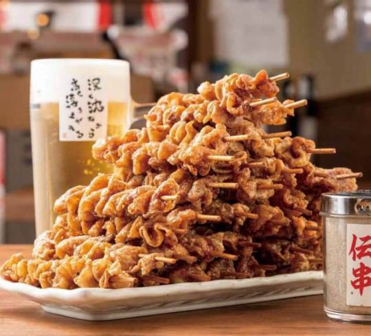 【생맥주도 마실 수 있는 음료 무제한 60분】전꼬치 피라미드 코스☆2000엔☆2차회☆신주쿠☆당일 OK