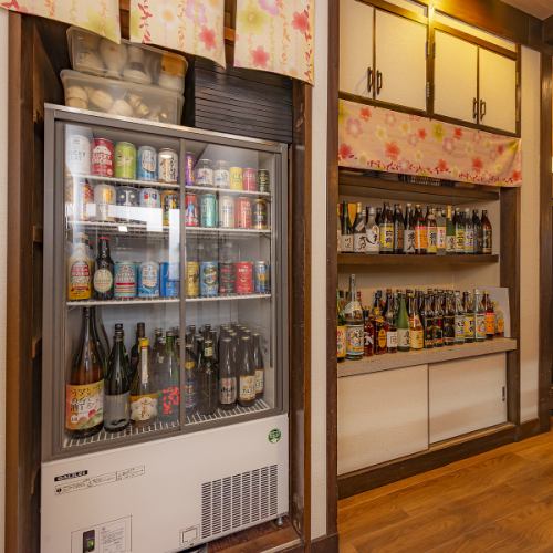各種お酒を豊富にご用意！ボトルキープも可能！