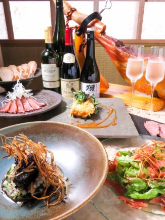 【各種宴会や懇親会等に!大満足コース】お肉も魚も・・・2時間飲み放題付き全6品5800円(税込)