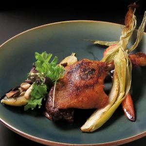 鴨肉のコンフィ