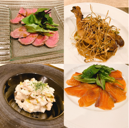 見た目にもこだわり抜いた料理をご用意♪