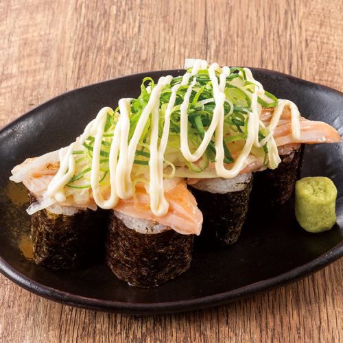 A wide variety of delicacies including sushi are available
