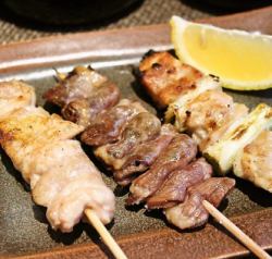 Variety of yakitori