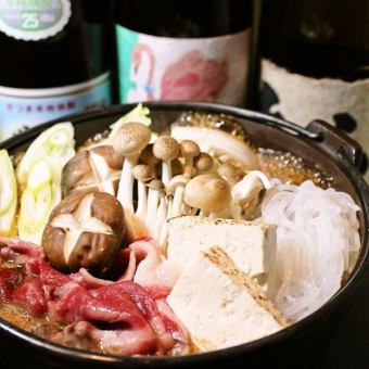 ABURU。【和牛すき焼鍋も選べる!】6,000円コース プレミアム飲み放題2.5h+本日の地酒5種飲放題