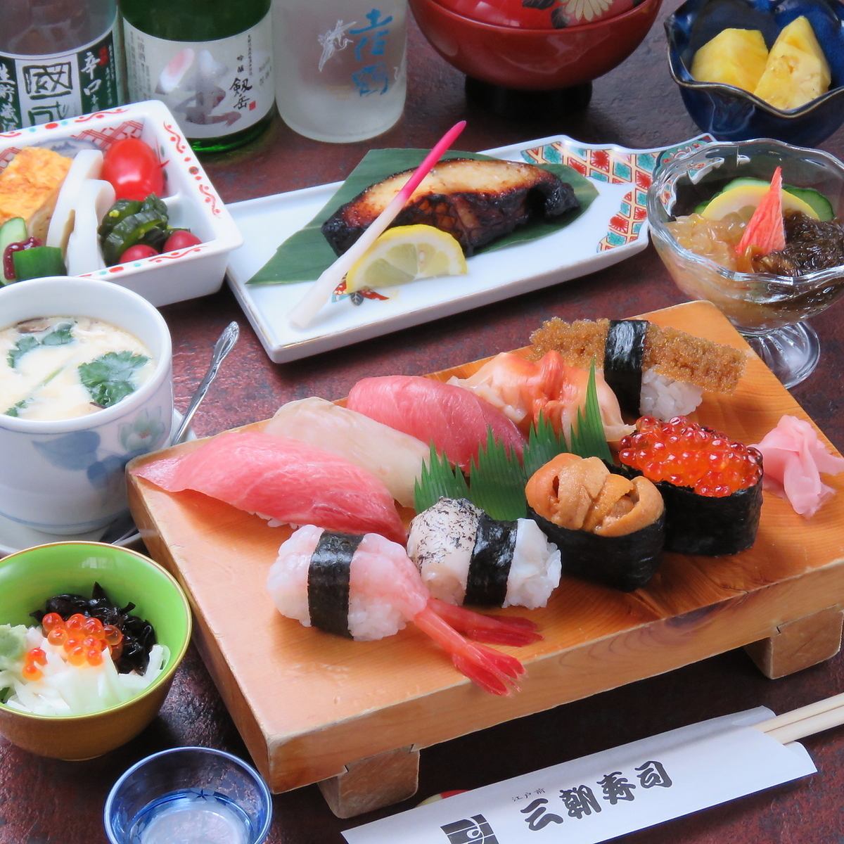 【完全個室完備】江戸前の味を継承し、 旬の素材を活かした寿司を◎