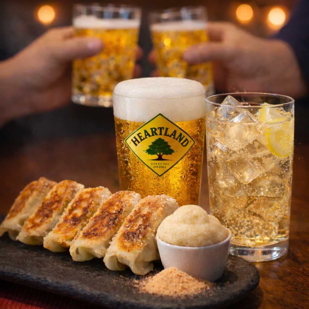 福島の仕事終わりは、餃子と強炭酸でキメる！