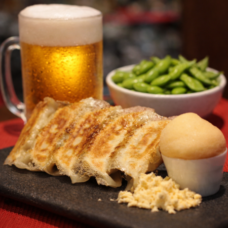 30分でサクッと！枝豆・餃子・ドリンクでちょい飲みセット！