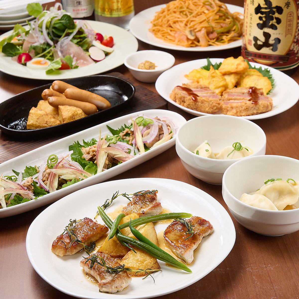 ボリューム満点宴会コースを4,000円からご用意しております♪貸切も大歓迎！