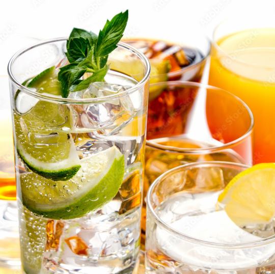 種類豊富な自慢のドリンクの数々★コース予約であれば飲み放題もご利用いただけます。