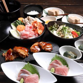 【★飲み放題付き★】お鍋や揚げ物など定番メニューが楽しめる全7品→4500円(税込)