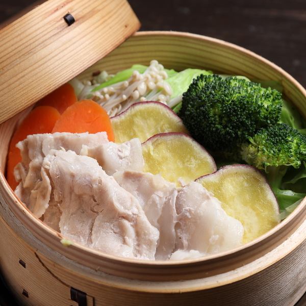 豚肉と野菜のせいろむし