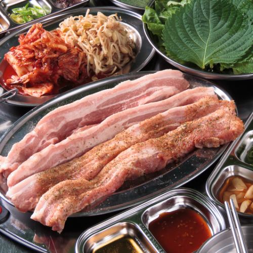 The famous samgyeopsal