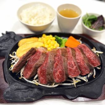 【ランチ】イチボステーキランチ１５０ｇ　１９８０円（税込）全４品