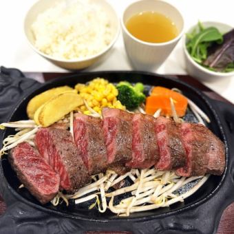 【ランチ】国産サーロインステーキランチ１５０ｇ　３３８０円（税込）全４品