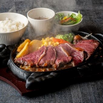 【ランチ】イチボステーキランチ１５０ｇ　１９８０円（税込）全４品