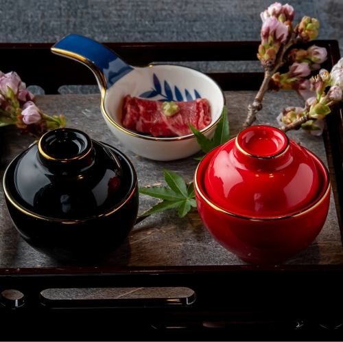 黒毛和牛　肉茶会席