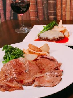 【Premium course】 All seven items + 120 minutes grilled beef sirloin etc. All you can drink up to 5400 yen (tax included)
