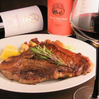 各種宴会に嬉しい!Tボーンステーキコース 全10品 2時間飲み放題付き→5000円(税込)【要予約】