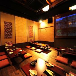 A banquet room seating for up to 50 people! You can enjoy a variety of scenes such as a year-end party, a welcome and farewell party, a reunion party, a company banquet!