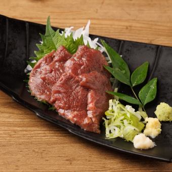 Horse meat sashimi from Kumamoto