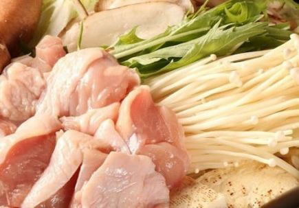 名物とりすき鍋+う巻き玉子<名物コース>】3H飲み放題付全9品7000円