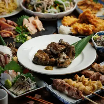 3時間飲み放題付＜全9品＞5000円(税込)｜宮崎地鶏と多彩な鶏料理の贅沢な宴