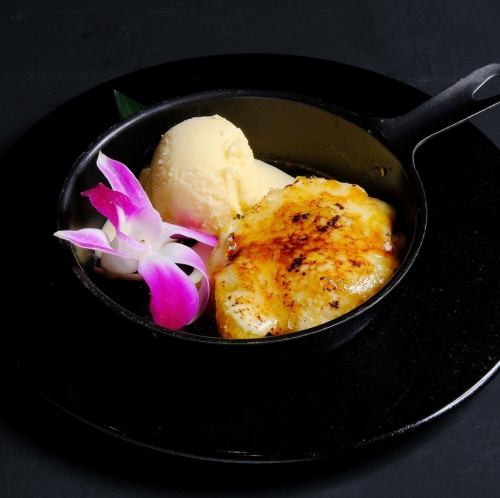 フレッシュオレンジとチーズのブリュレ仕立て