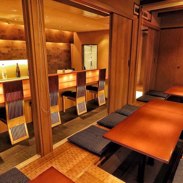 高級感溢れる上質空間。半個室充実！大人デートにご利用下さい！