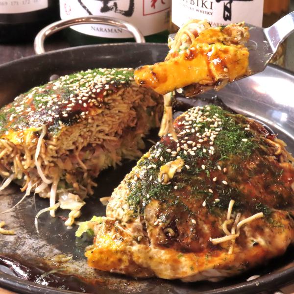 ≪鉄板焼きの王道！リピート確定の味≫広島名物お好み焼き