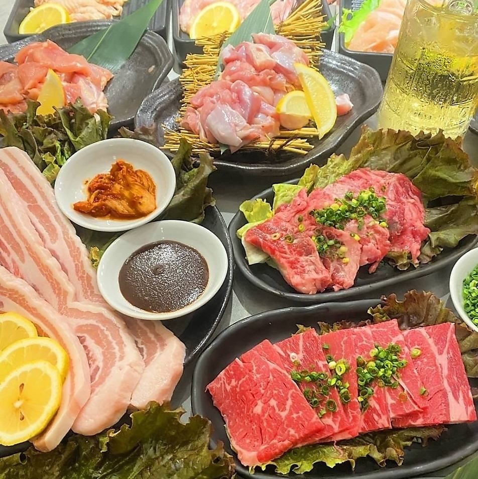 Yakiniku Tamayura ♪ All-you-can-eat Miyazaki Kuroge Wagyu beef offal 3,300 yen on weekdays ♪