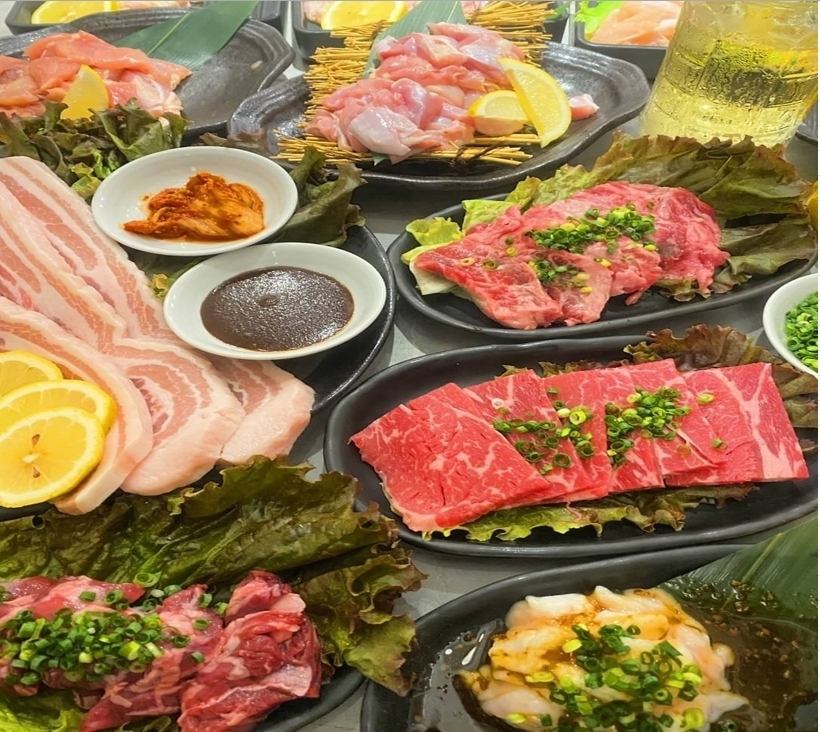 All-you-can-eat yakiniku in a private room-style space ◎ Enjoy a meat banquet at [Yakiniku Tamayura] ♪