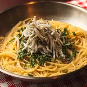 しらすと大葉のペペロンチーノ：スパゲッティーニ