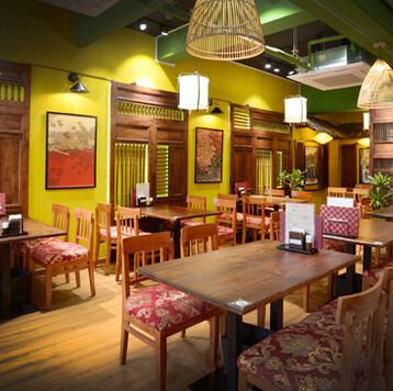 An exotic atmosphere inside the store