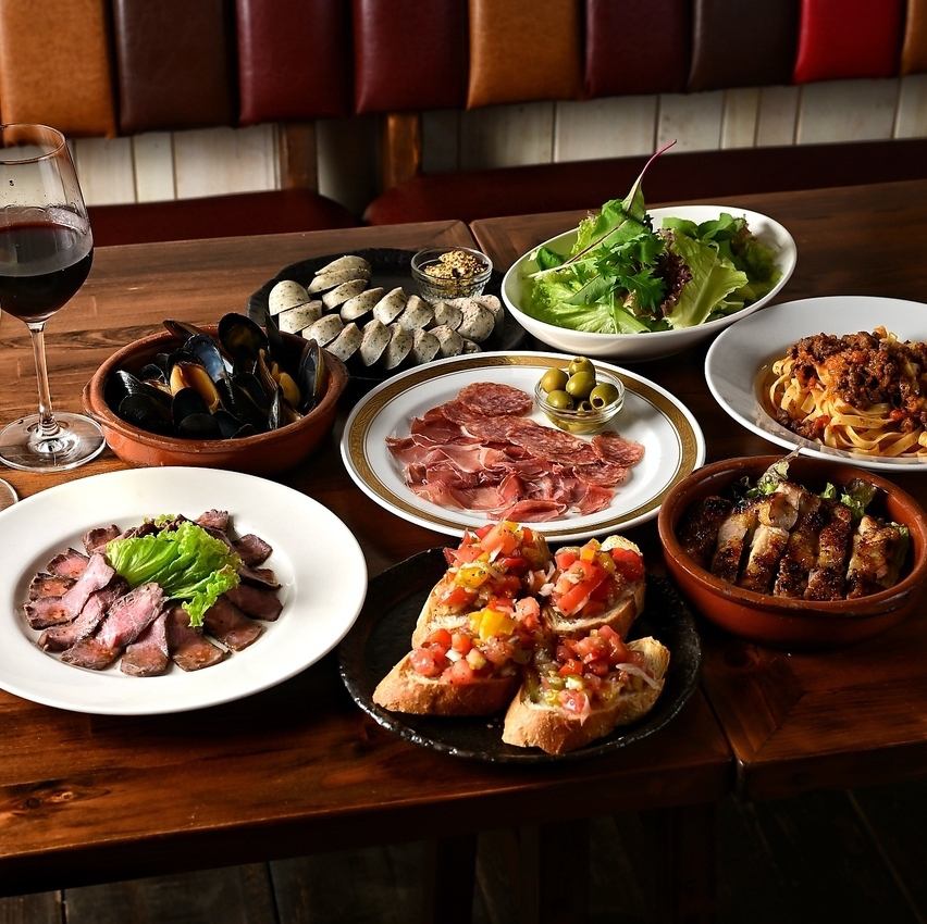 本場スペインの味をコース料理で♪飲み放題付きです◎