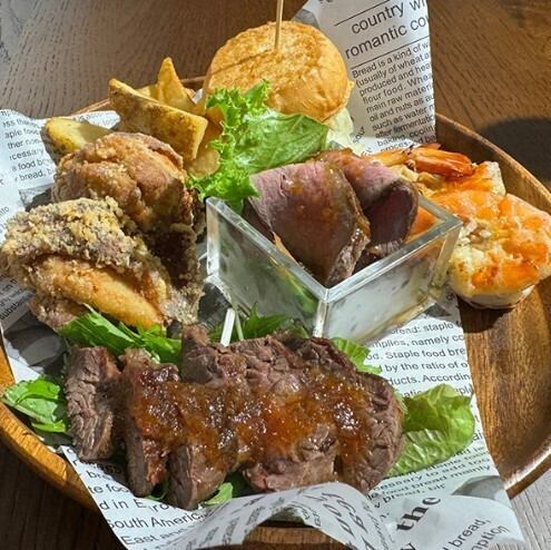 ミニバーガーセット&ステーキ