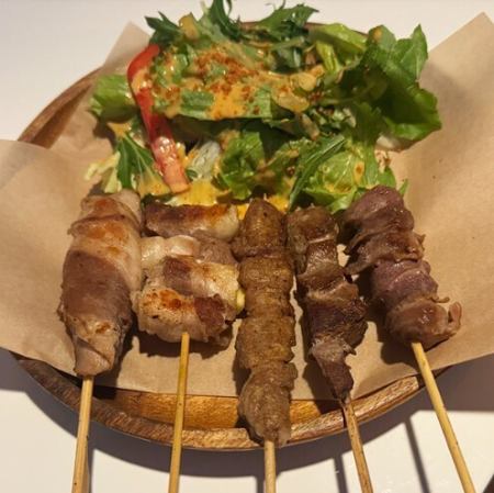 串焼き盛り合わせ 3本