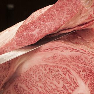 吟味した牛肉をご提供！