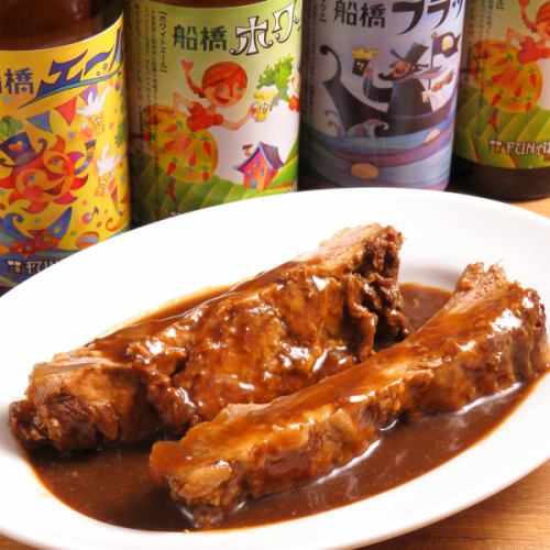[Recommended!] Spare ribs boiled in dark beer