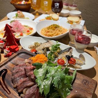 ■Plenty of 3 hours of all-you-can-drink! Super luxurious course of rib roast and abalone ■9 dishes total 8,000 yen
