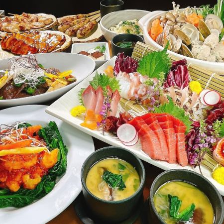 1000 yen off [40th Anniversary Welcome/Farewell Party] 5 types of sashimi, shrimp wonton, clam meatball hotpot, 10 dishes, 150 minutes all-you-can-drink for 5000 yen!