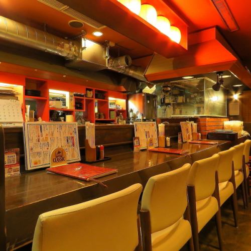 サク飲みに最適なカウンター