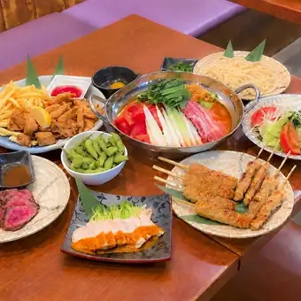 【120分飲み放題付き】こがねぼし鍋コース＜豚キムチトマト鍋＞　全8品◆4,200円(税込)