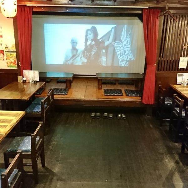 Large groups are also welcome ♪ We can reserve up to 60 people, so please contact us for company or private banquets! We also rent projectors, so please feel free to tell us!