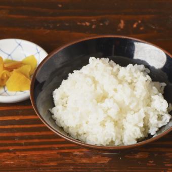 White rice (with shinko)